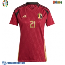 Fotballdrakt Dame Belgia Timothy Castagne #21 Hjemmedrakt EM 2024 Kortermet